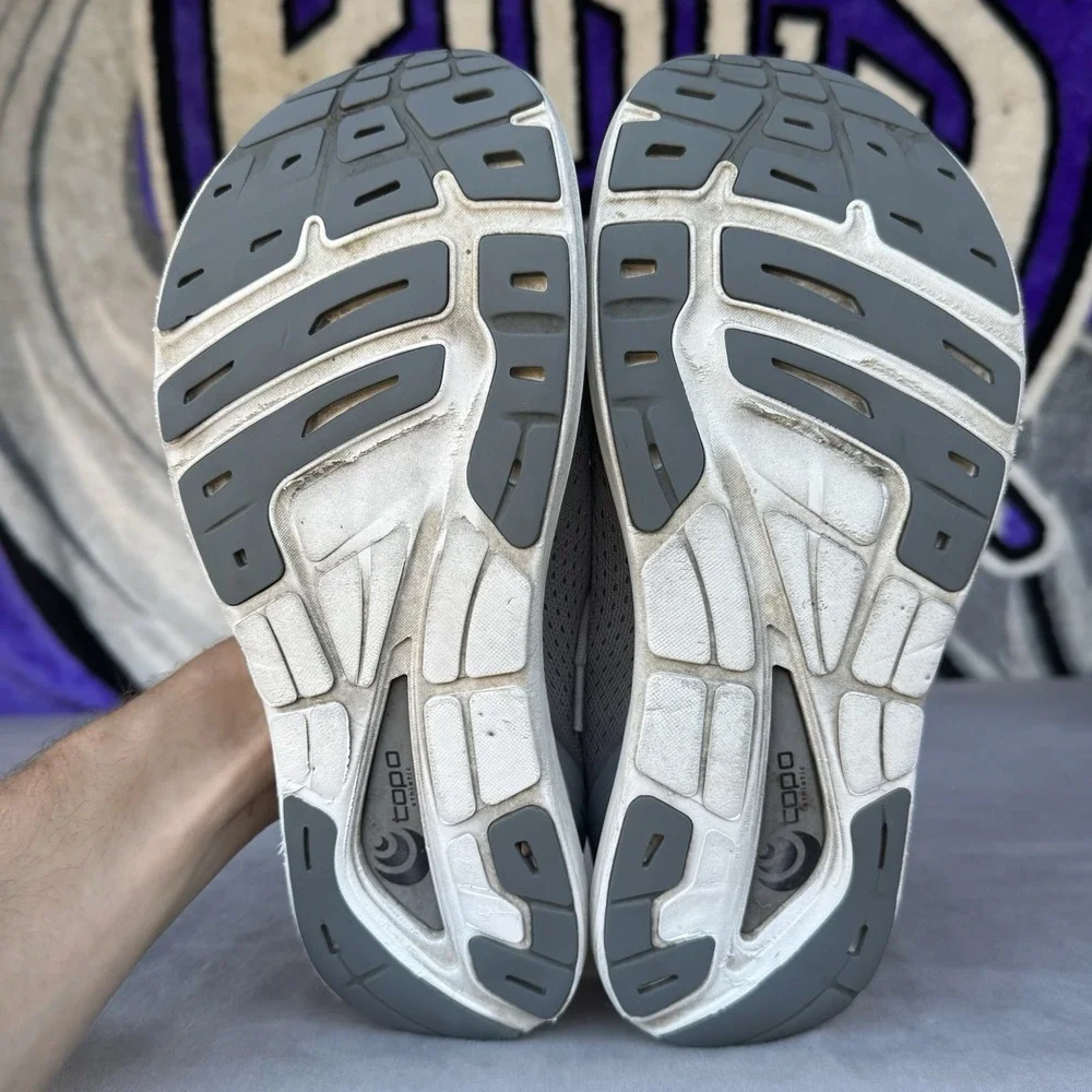 Size 9 - Topo Athletic Phantom 3 Men's Running Shoes Grey Mesh‎ Maximum Cushion
